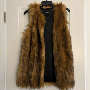 Faux fur vest